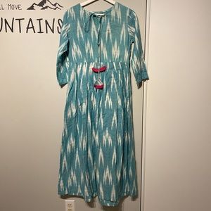 Brand new, cotton, floor length dress.